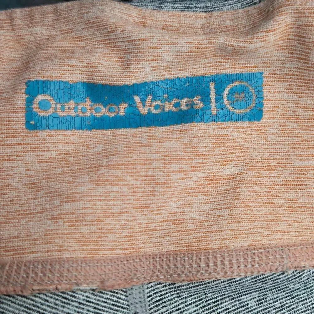 Outdoor Voices Leggings Size Medium 7/8 Springs in Lake/Dove/Rose Quartz